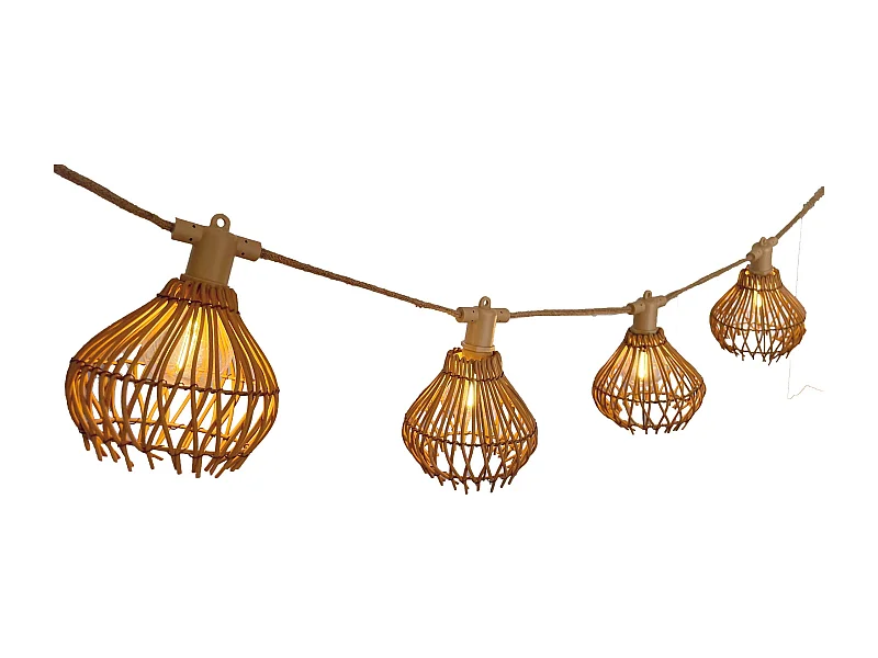 Guirlande solaire ROTILIA HYBRID 10 ampoules 8M