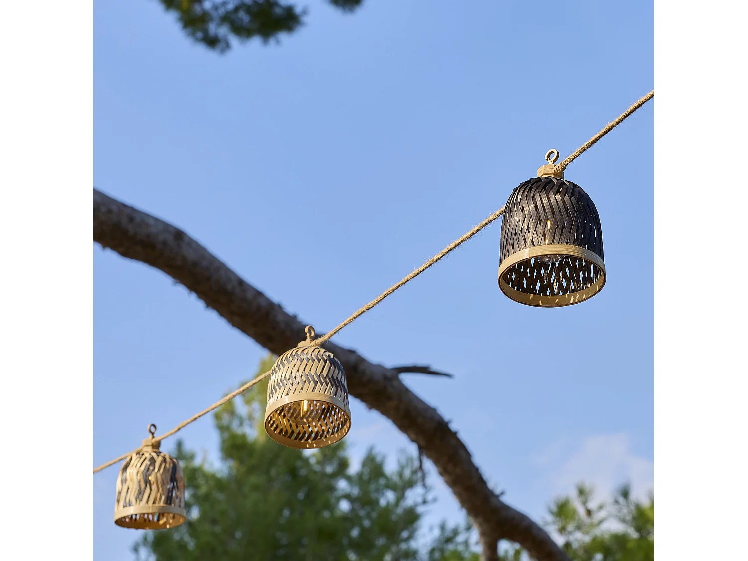 Guirlande solaire LINA HYBRID 10 ampoules 8M