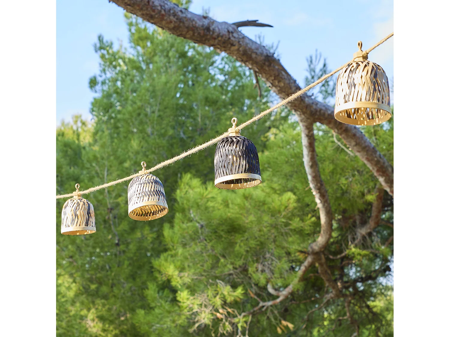 Guirlande solaire LINA HYBRID 10 ampoules 8M