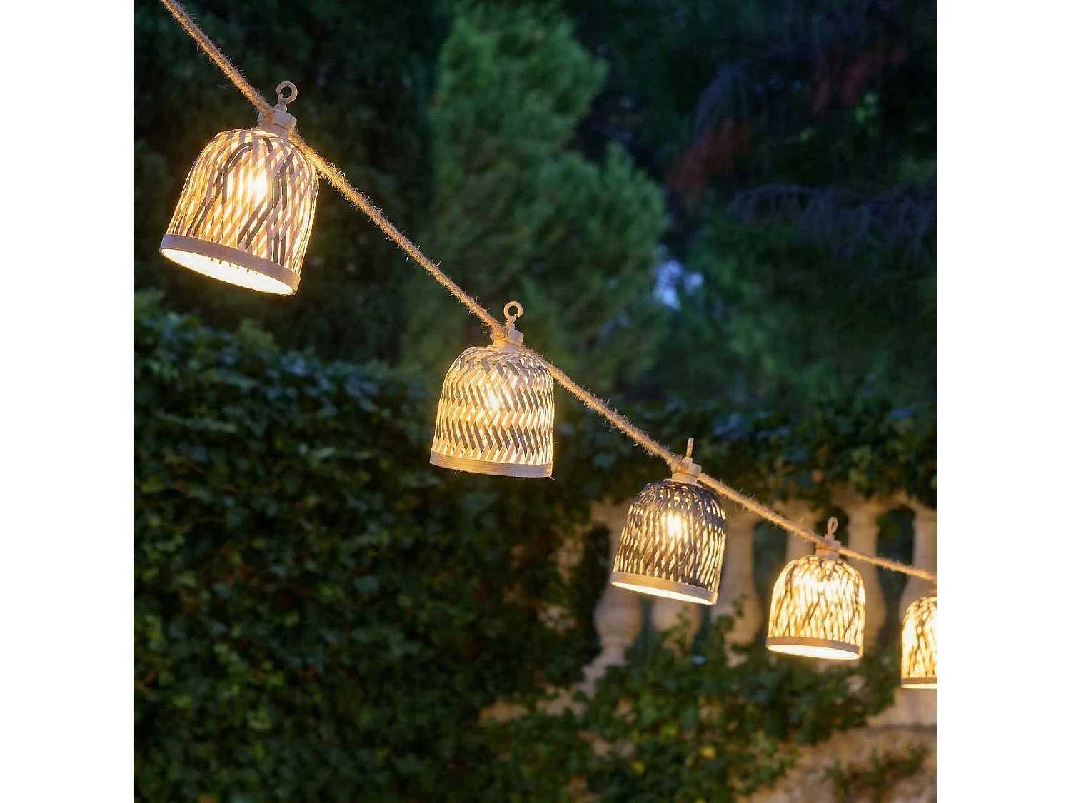 Guirlande solaire LINA HYBRID 10 ampoules 8M