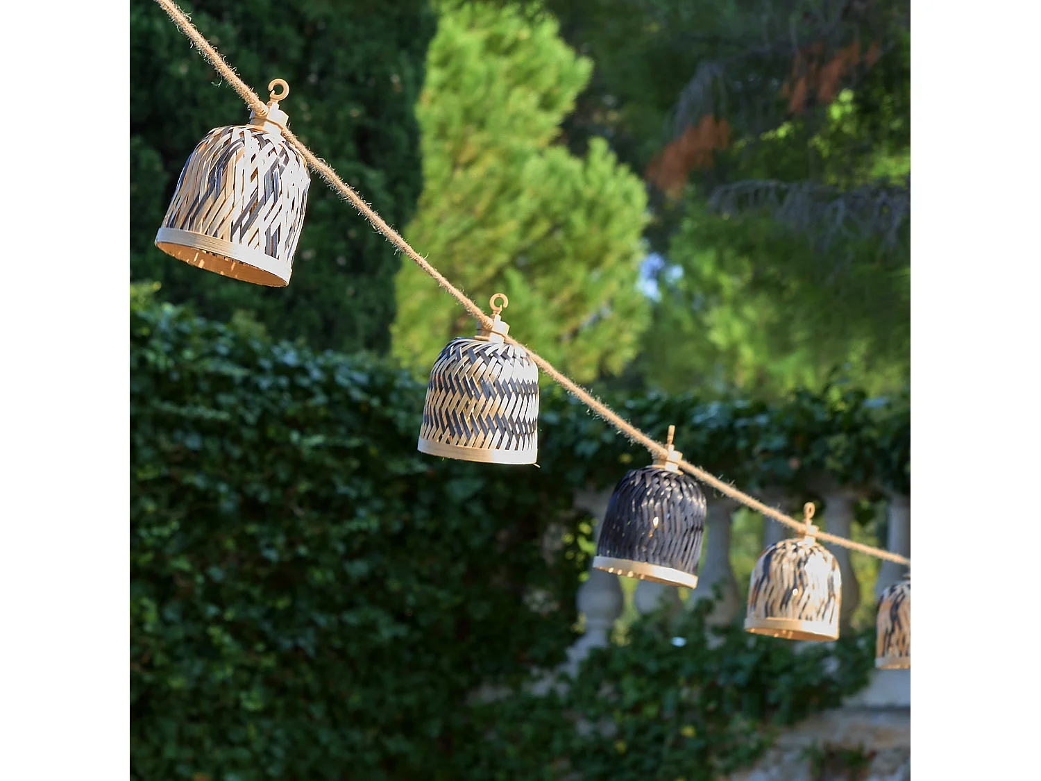 Guirlande solaire LINA HYBRID 10 ampoules 8M