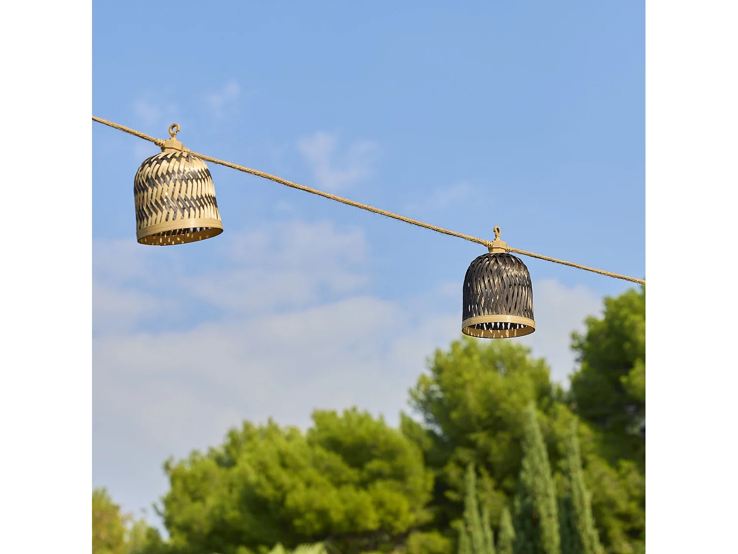 Guirlande solaire LINA HYBRID 10 ampoules 8M