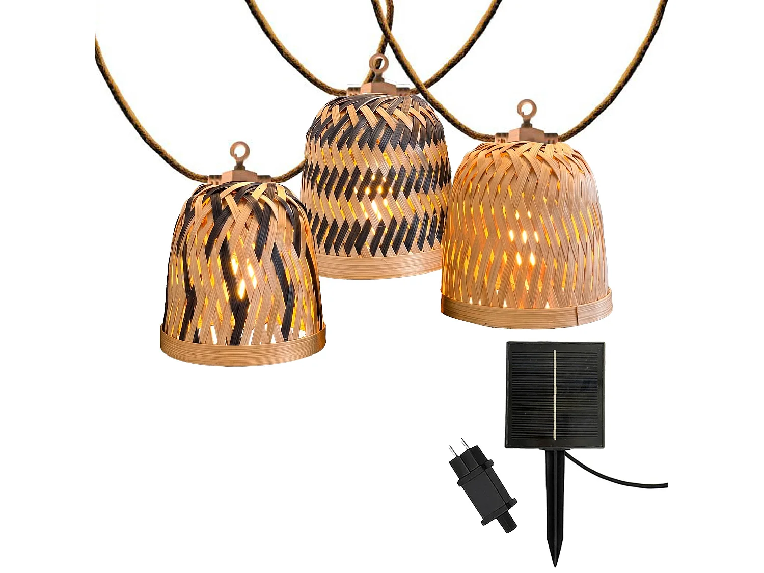 Guirlande solaire LINA HYBRID 10 ampoules 8M