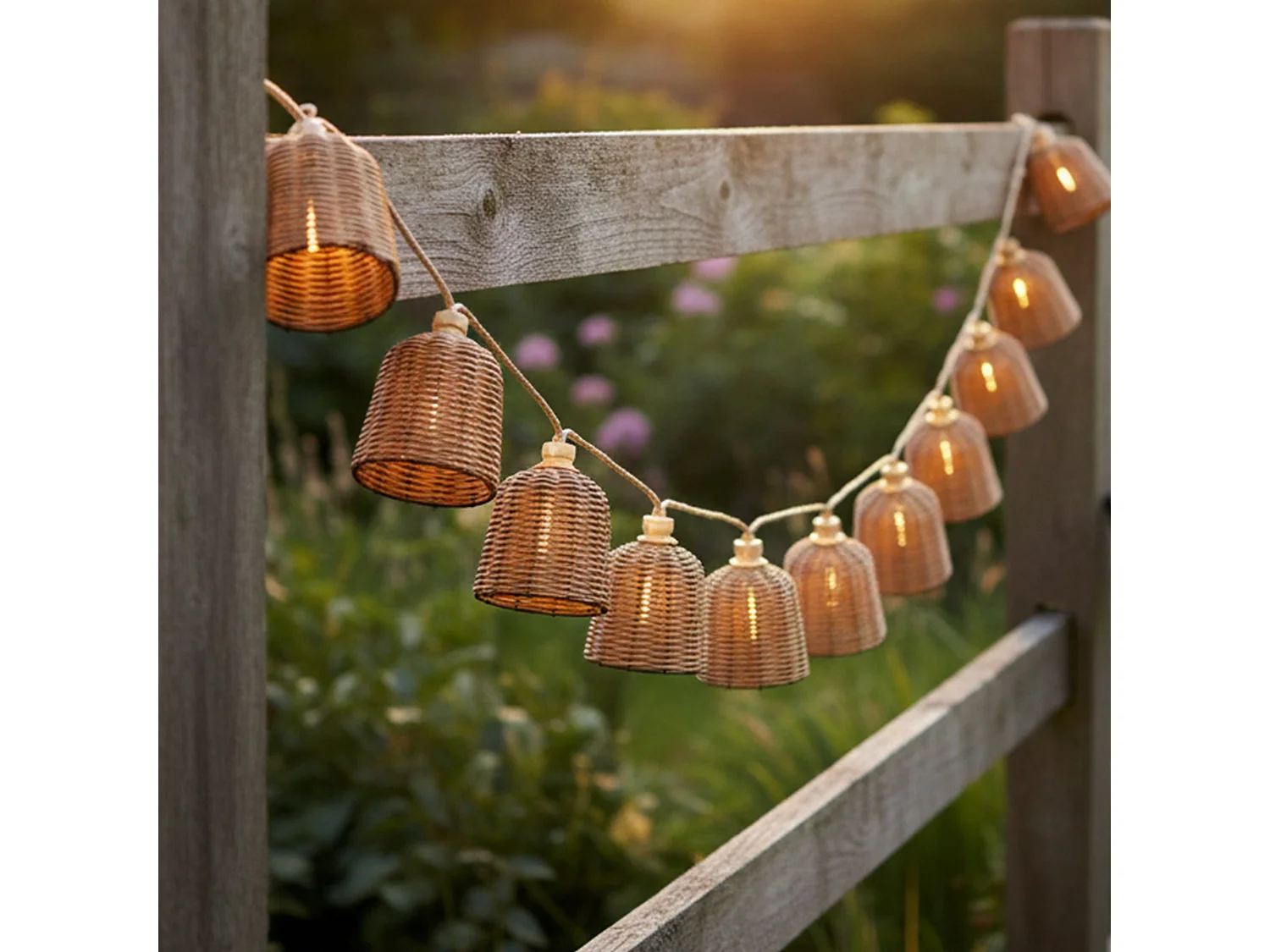 Guirlande solaire FORMENTERA HYBRID 10 ampoules 8M