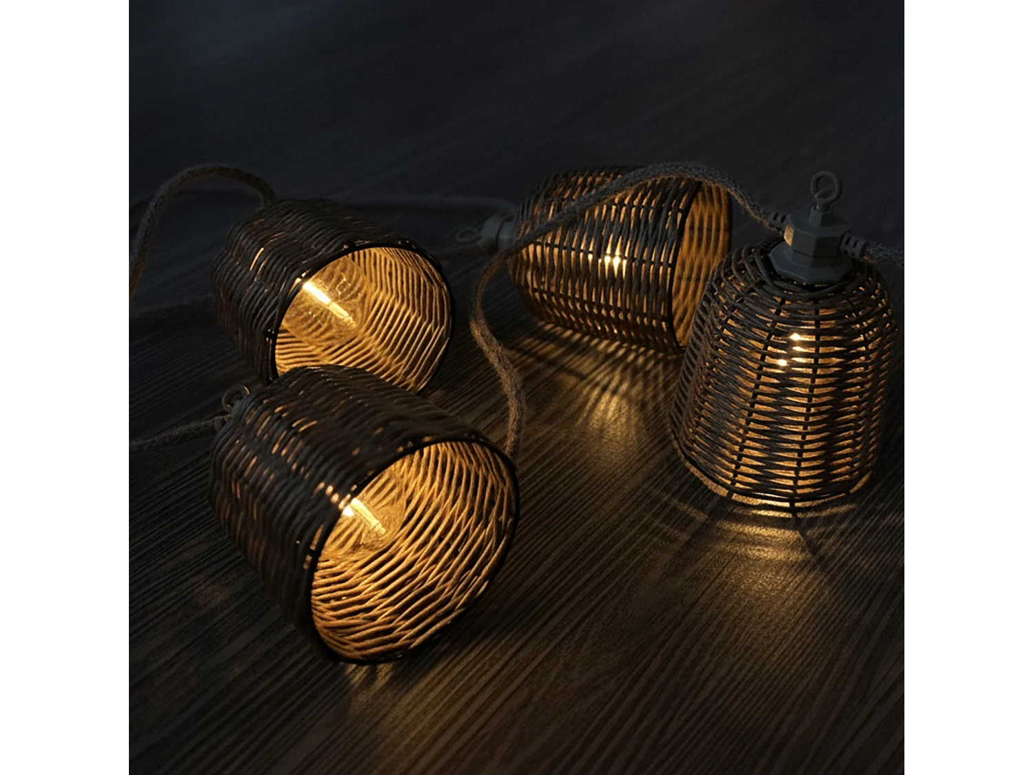 Guirlande solaire FORMENTERA HYBRID 10 ampoules 8M