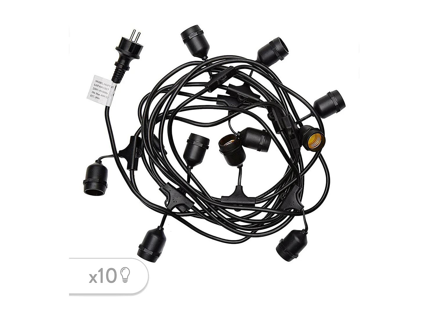 Guirlande connectable MAFY 10 ampoules E27 6M