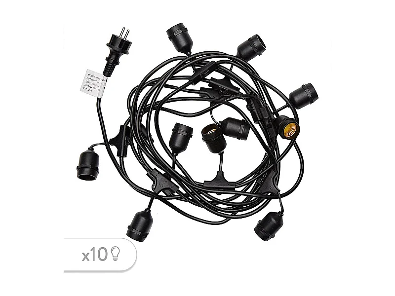 Guirlande connectable MAFY 10 ampoules E27 6M