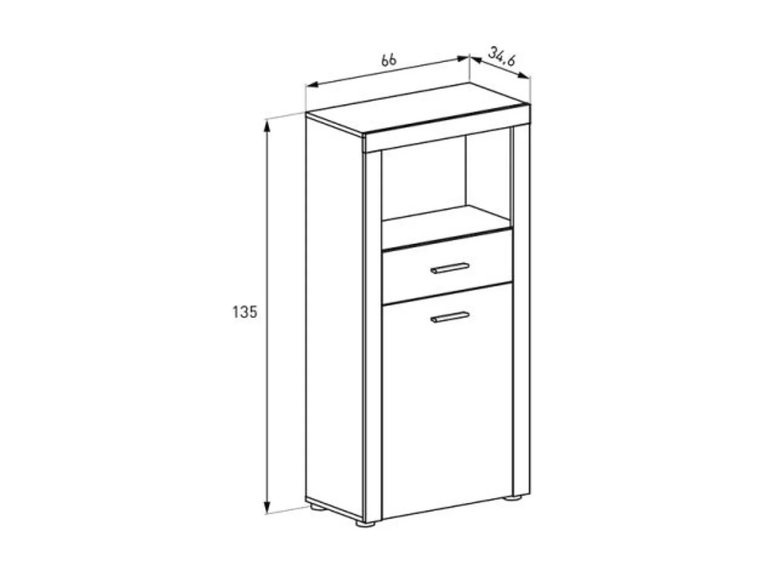 Mueble de Comedor, Mueble Televisión, Acabado en Color Cañón, Medidas: 296 cm (Ancho) x 212 cm (Alto) x 41,4 cm (Fondo)