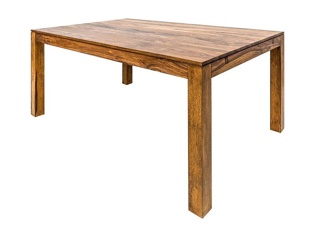 Table de salle à manger TAVINA 160–240 cm – Table extensible en bois massif de Sheesham verni