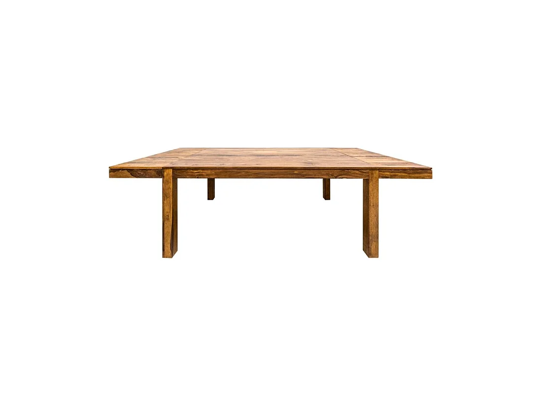 Table de salle à manger TAVINA 160–240 cm – Table extensible en bois massif de Sheesham verni