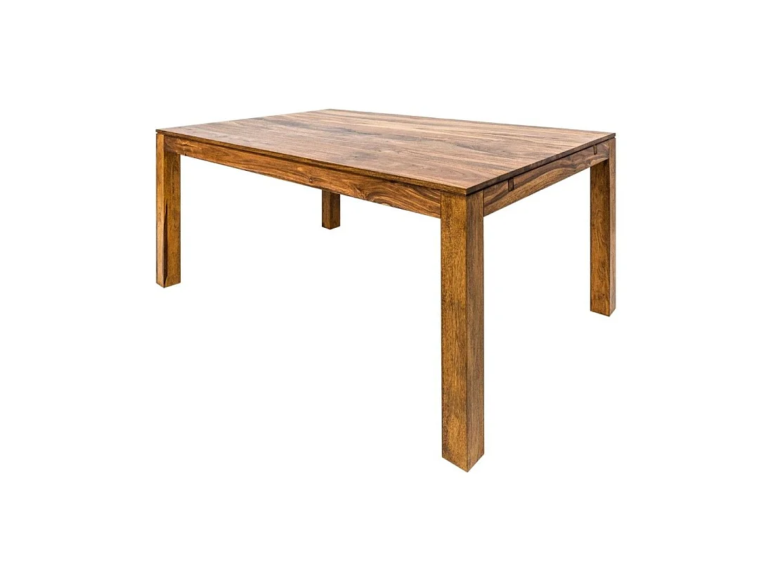 Table de salle à manger TAVINA 160–240 cm – Table extensible en bois massif de Sheesham verni