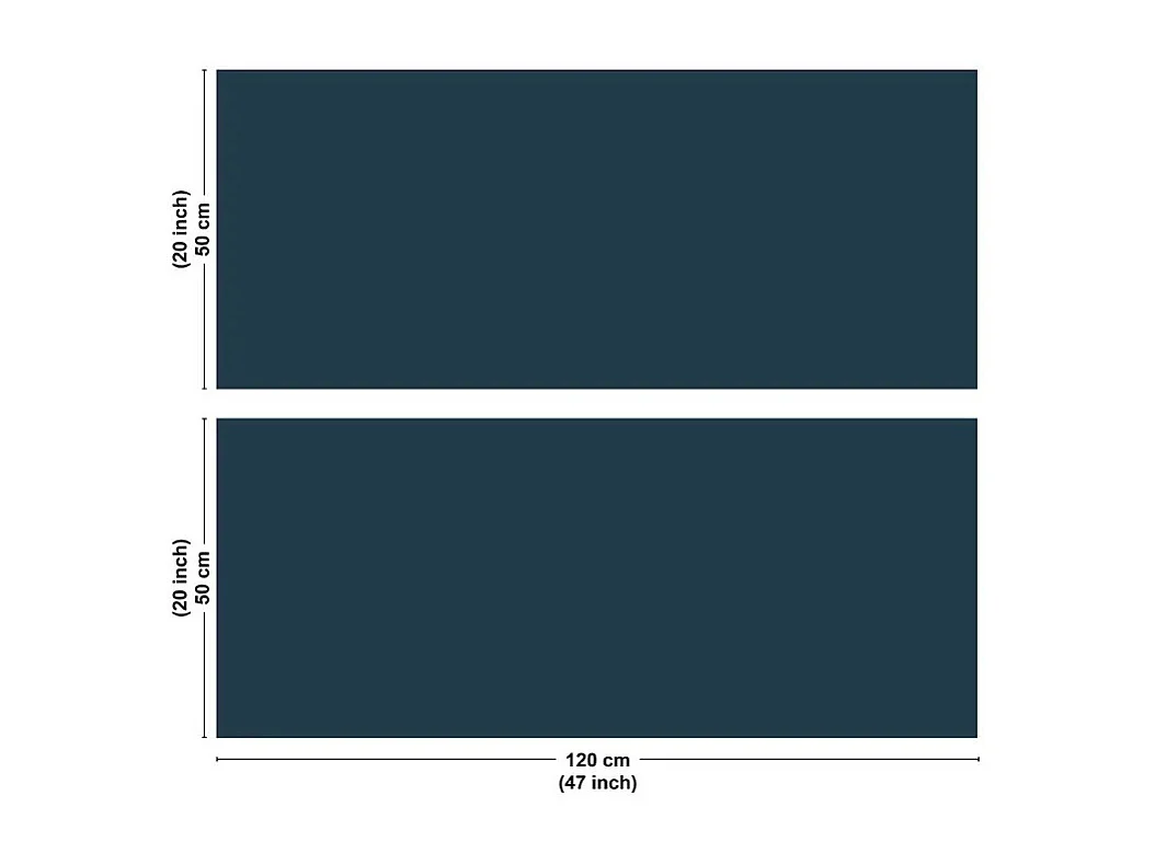 Crédence cuisine en aluminium - essentiel bleu nuit - 240x50 cm (en 2 bandeaux)