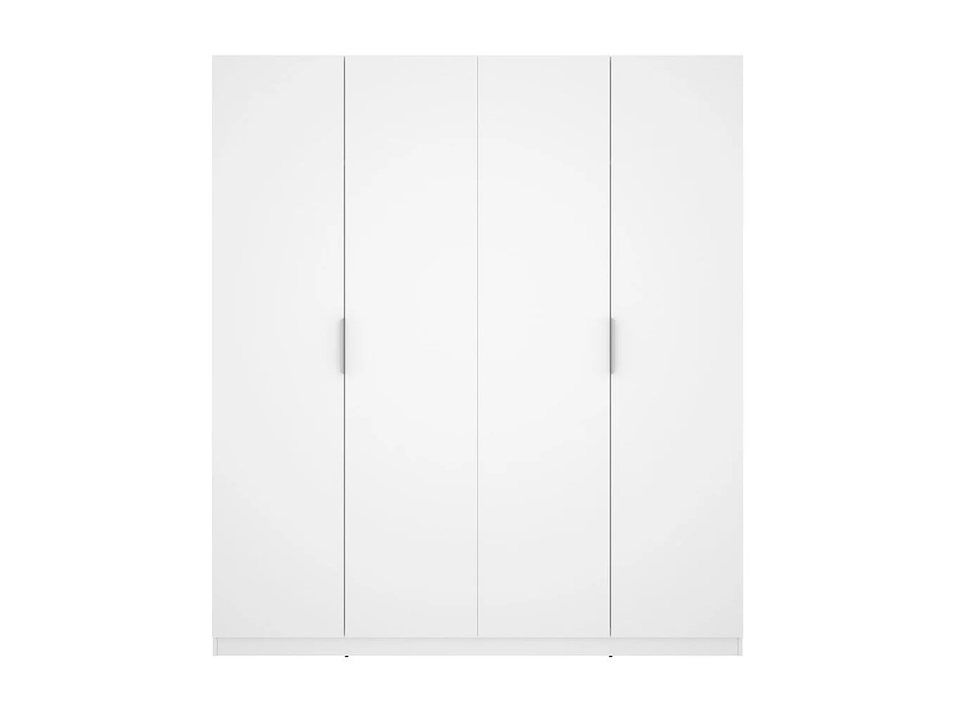 Armario Emax 4 puertas abatibles blanco 203,5x182,1x51,4 cm