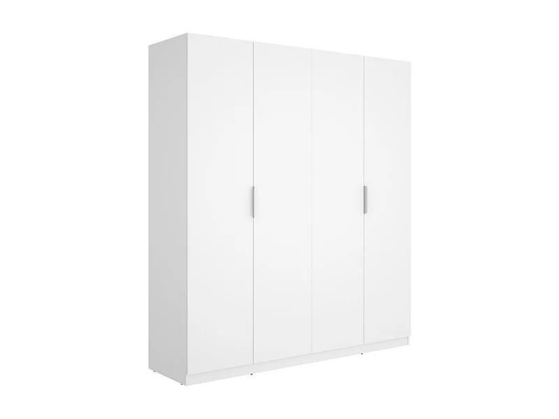 Armario Emax 4 puertas abatibles blanco 203,5x182,1x51,4 cm