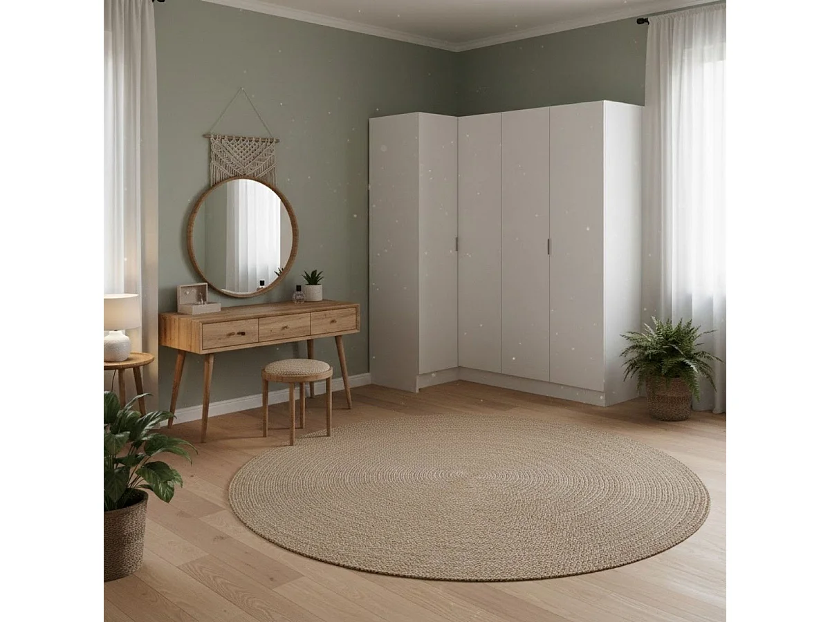 Armario esquinero Essen 4 puertas batientes blanco 184x173,5x90,5 cm