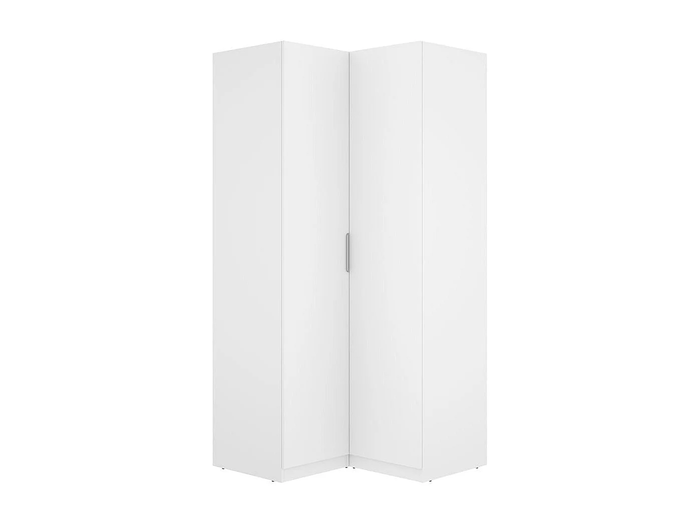 Armario esquinero Emax 2 puertas blanco 203,5x95x97 cm