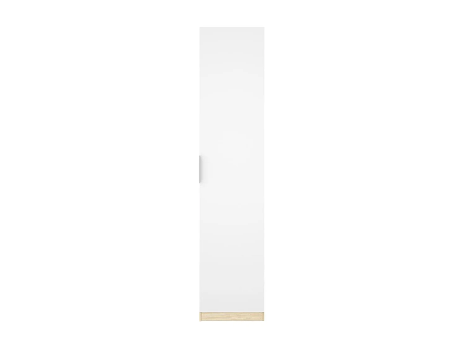 Armario Emax una puerta con barra y 2 estantes blanco/natural 203,5x45,5x51 cm