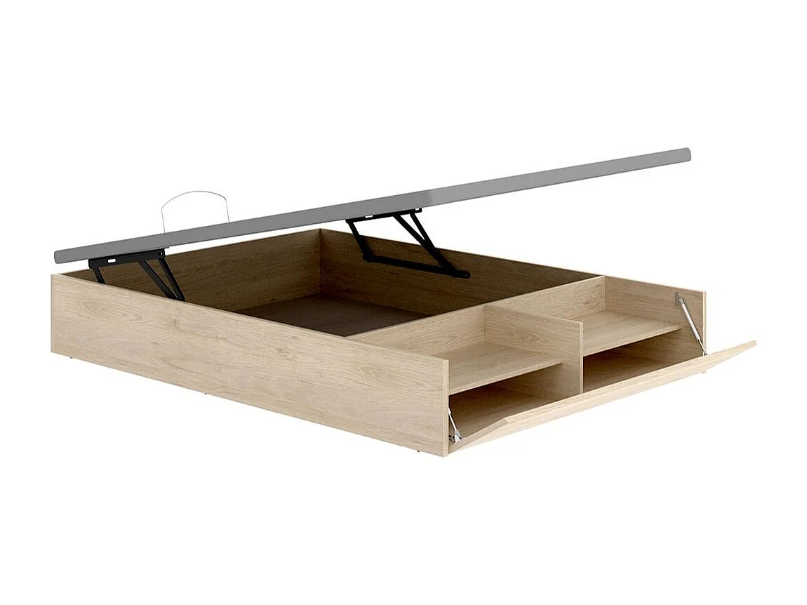 Canapé Lan diseño abatible con zapatero 12 pares natural 32x135x190 cm