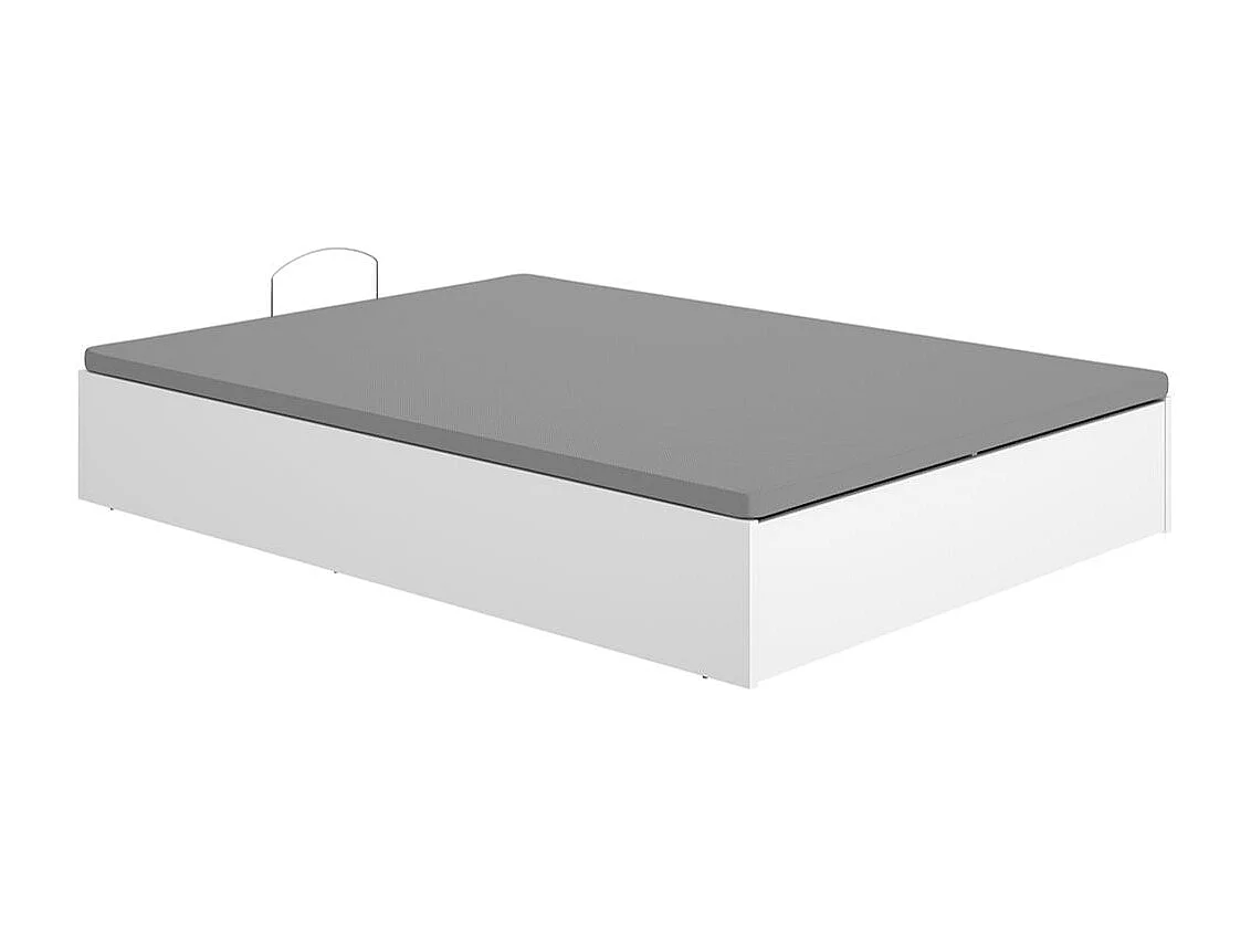 Canapé Lan diseño abatible con zapatero 12 pares blanco 32x135x190 cm