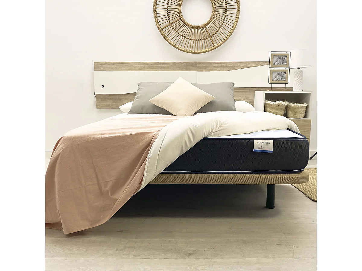 Colchón Noah Visco Roll con viscoelástica enrollado 200x200 cm