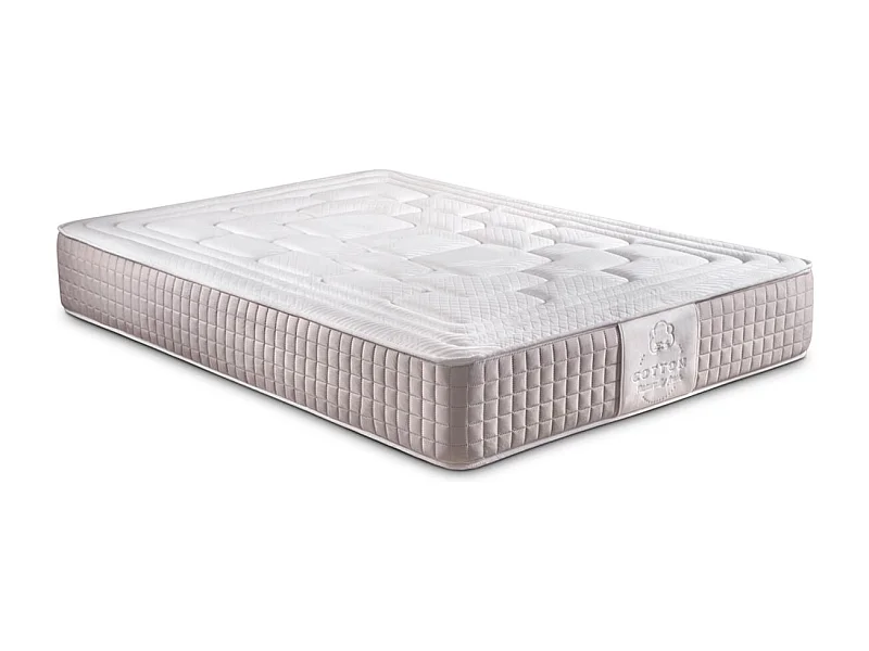 Colchón Cotton Comfort Viscotechnology núcleo Flexcel 28kg/m3 blanco 180x200 cm