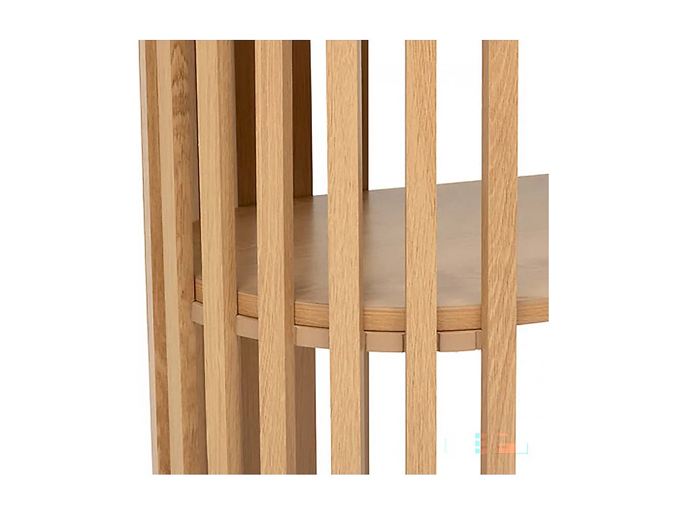 Table console décorative à lignes arrondies, coloris beige - Longueur 100 x Profondeur 35 x Hauteur 85 cm