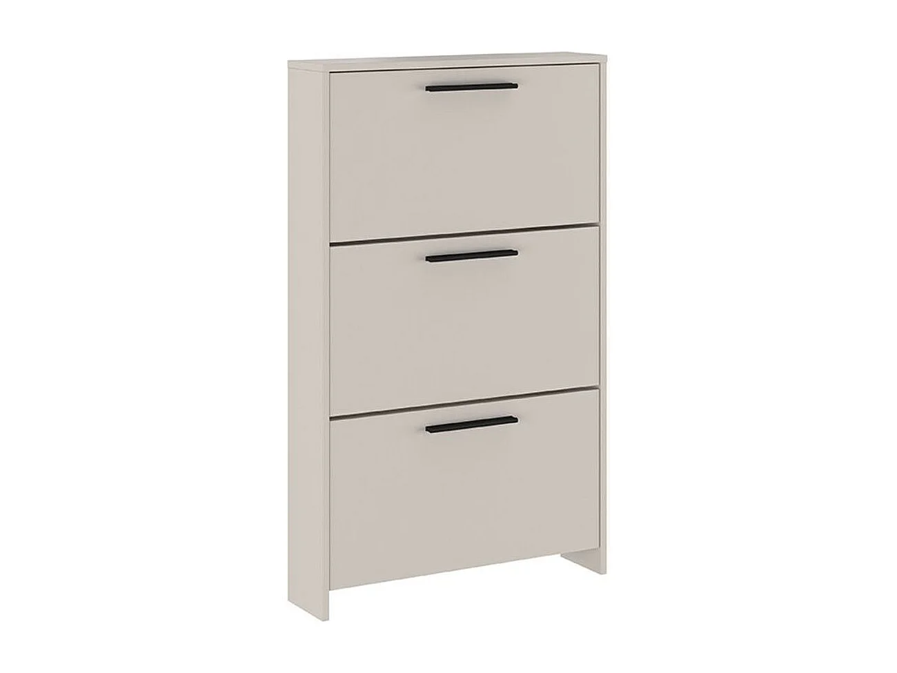 Zapatero New Aura 3 puertas con patas beige 115,5x68,5x17 cm