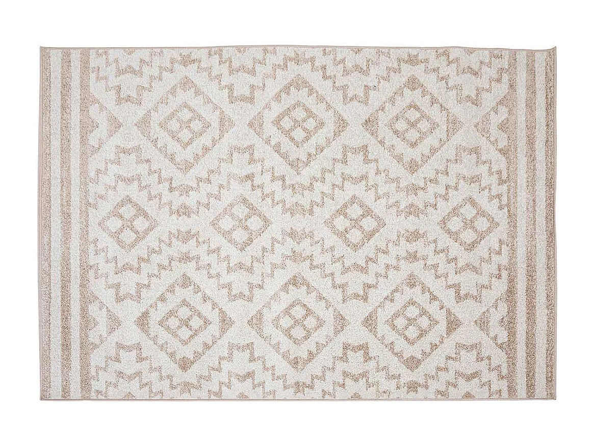 Alfombra Koy rayas beige/marrón 100x150 cm