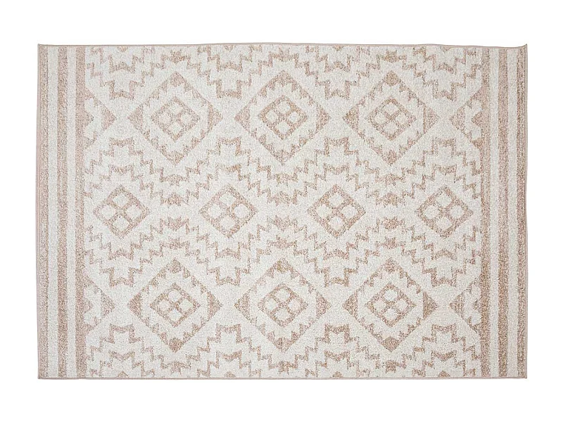 Alfombra Koy rayas beige/marrón 100x150 cm