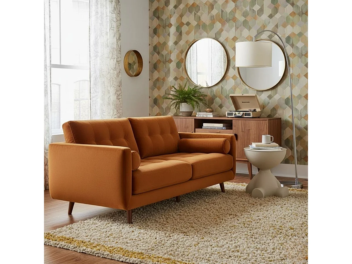 Mesa auxiliar diseño muñeco crema 40x36x38 cm