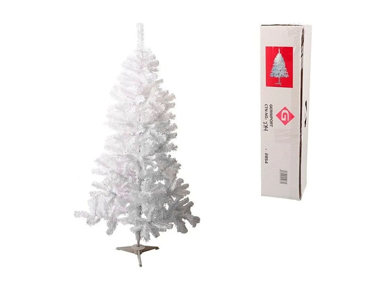 Árbol de Navidad 460 ramas con base blanco 180 cm