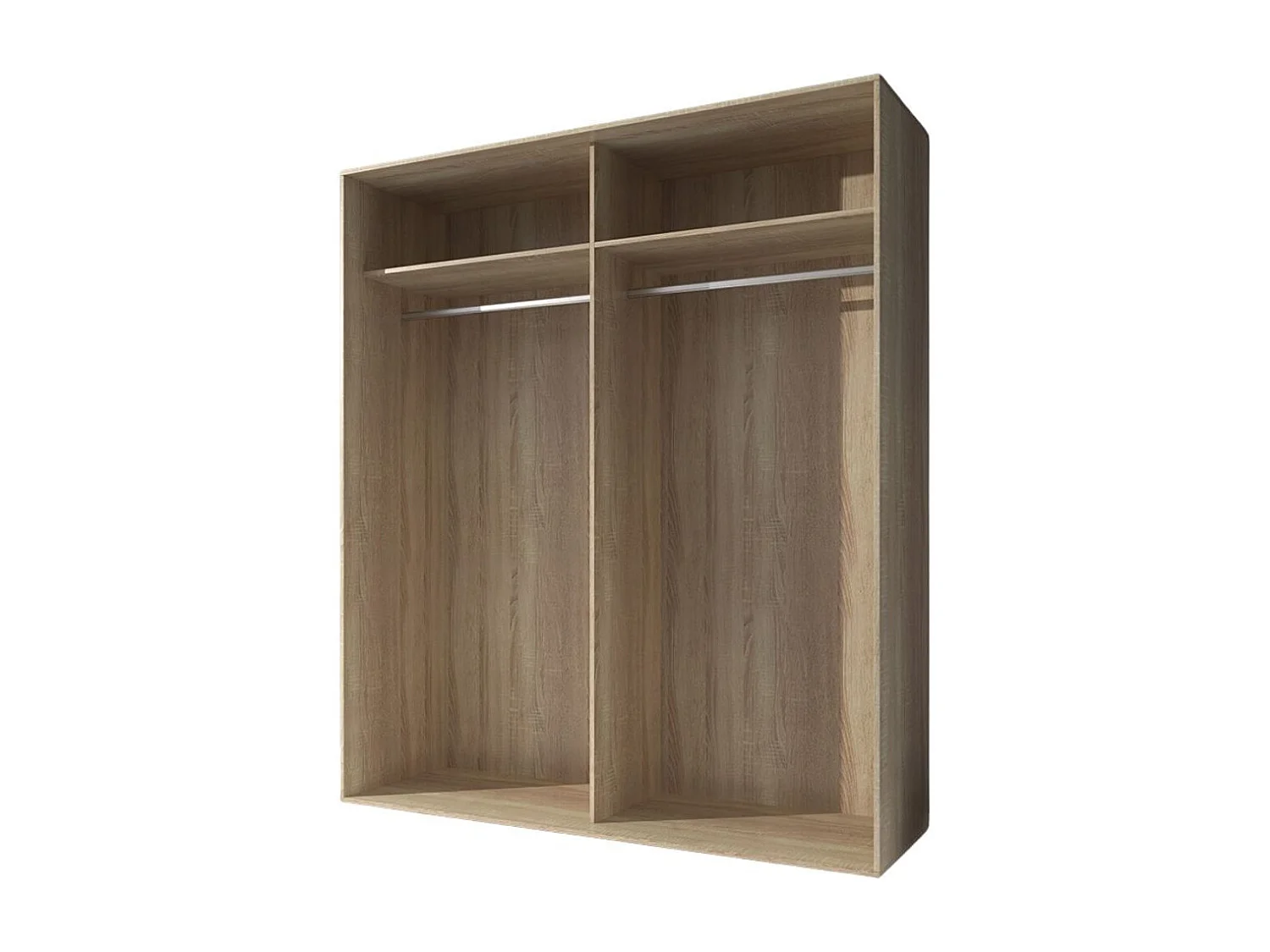 Armario Lara 2 puertas correderas cambria/grafito 208x180x55 cm