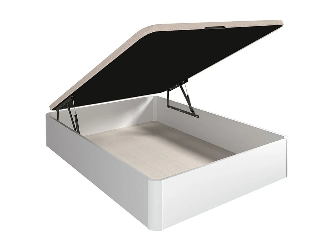 Canapé Sil 150x190 tapa tapizada 3D blanco 30 mm