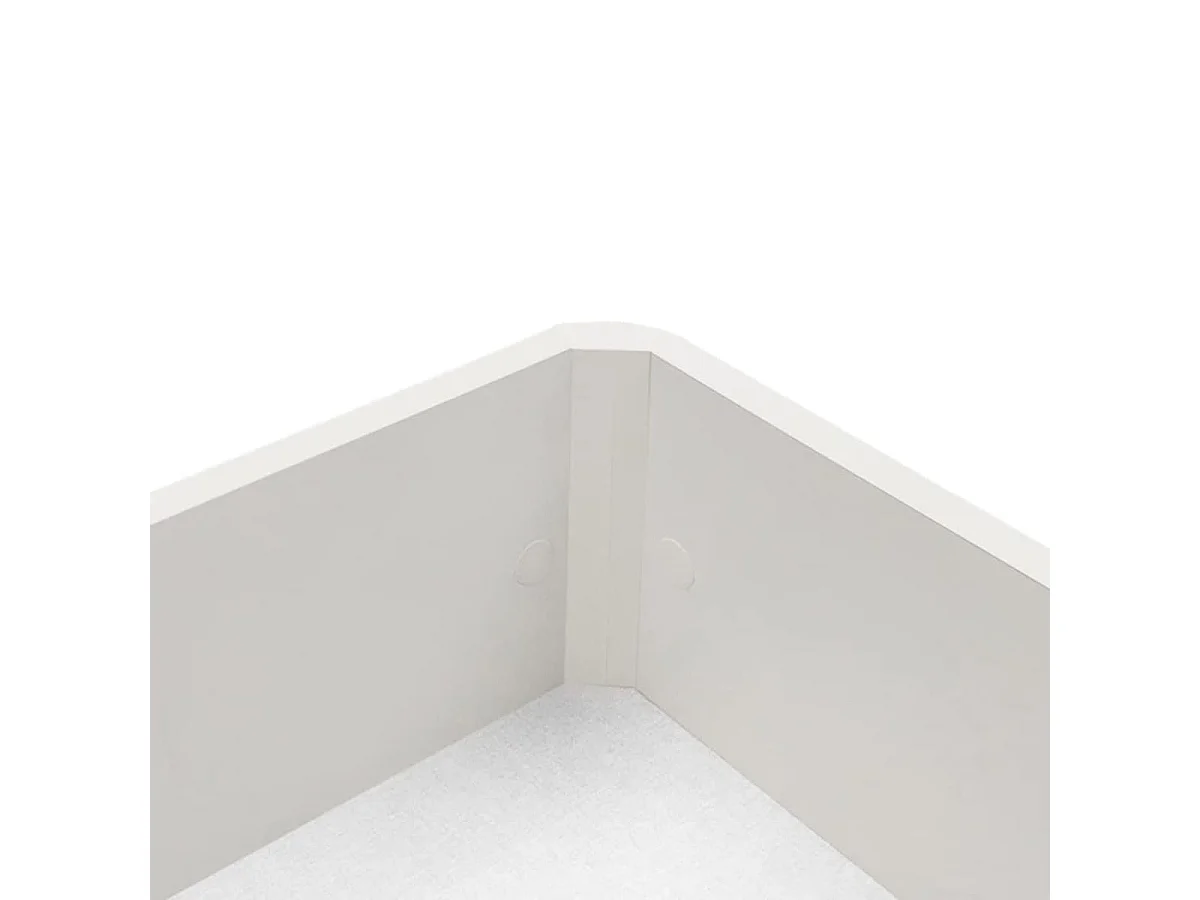 Canapé Sil 150x190 tapa tapizada 3D blanco 30 mm