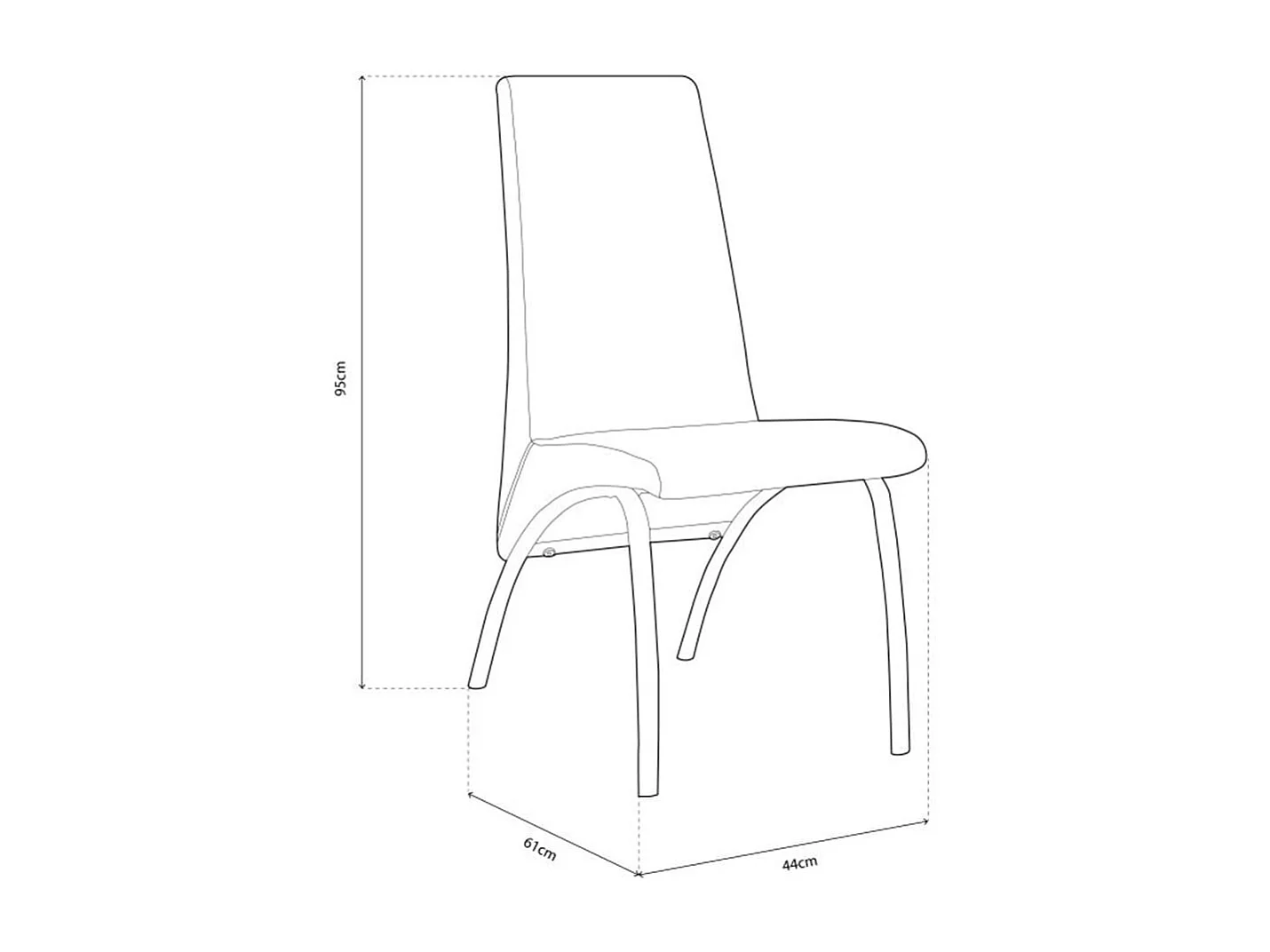 Silla Aroa tela jarama marengo 95x44x51 cm