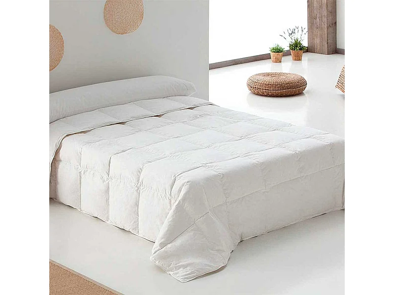 Edredón nórdico Noah 300g/m² 100% microfibra costuras termoselladas blanco 220x220 cm