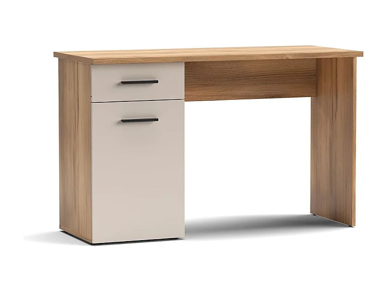 Escritorio Elba Mauvella 1 puerta + 1 cajón blanco/natural 72x120x49,8 cm