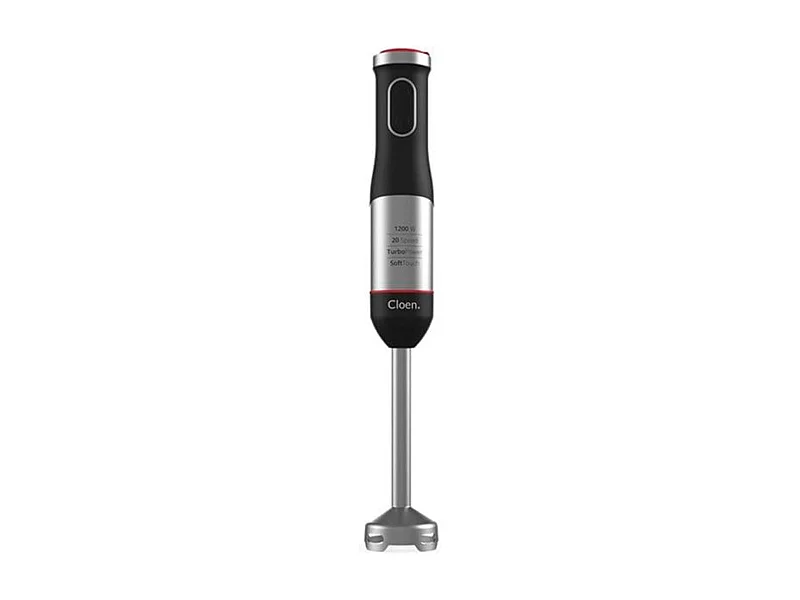 Batidora de mano Easy Hand Blender Premium Cloen con smoothie 1200W 20 velocidades titanio