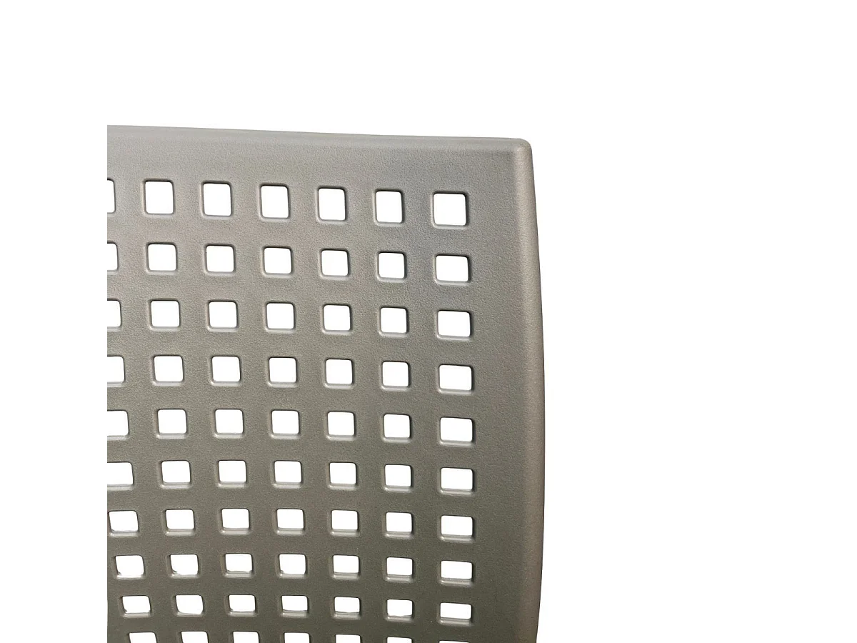 Silla de exterior Loira apilable gris 78,5x38x49 cm