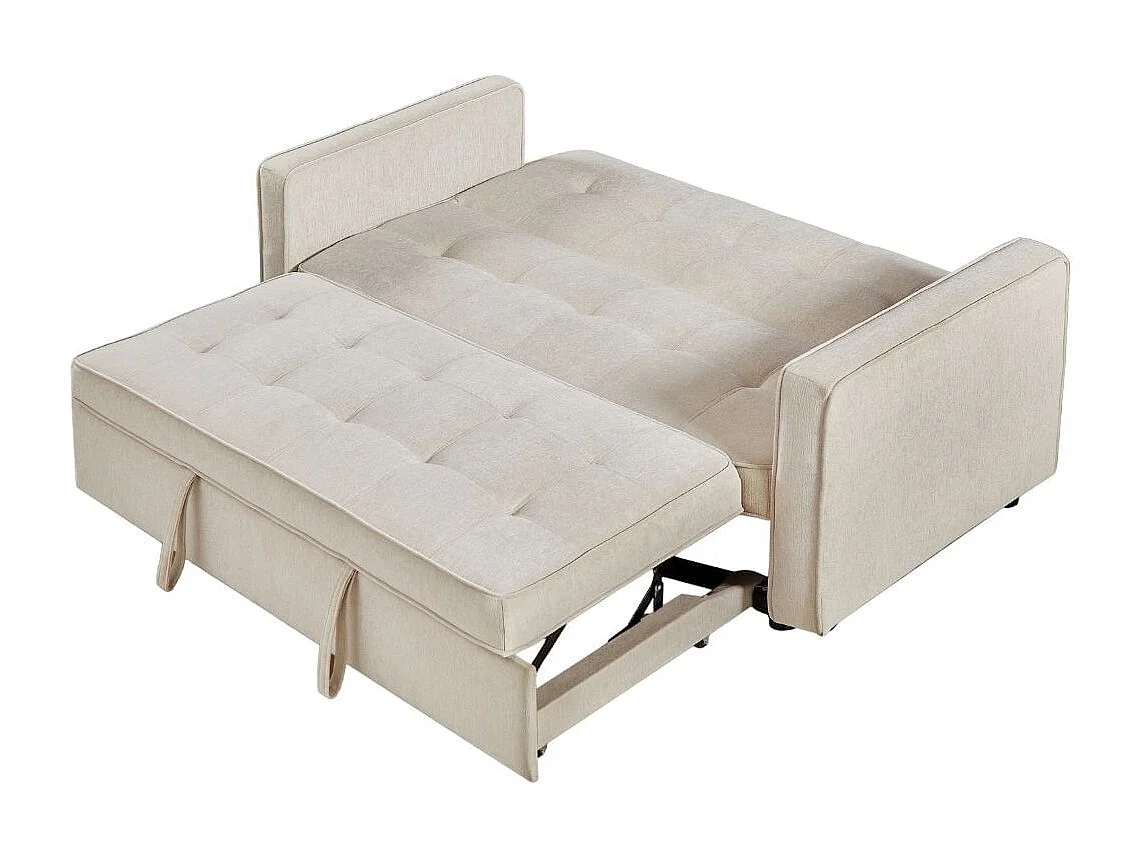 Sofá cama Izan Deluxe sistema clic clac beige 93x167x88 cm