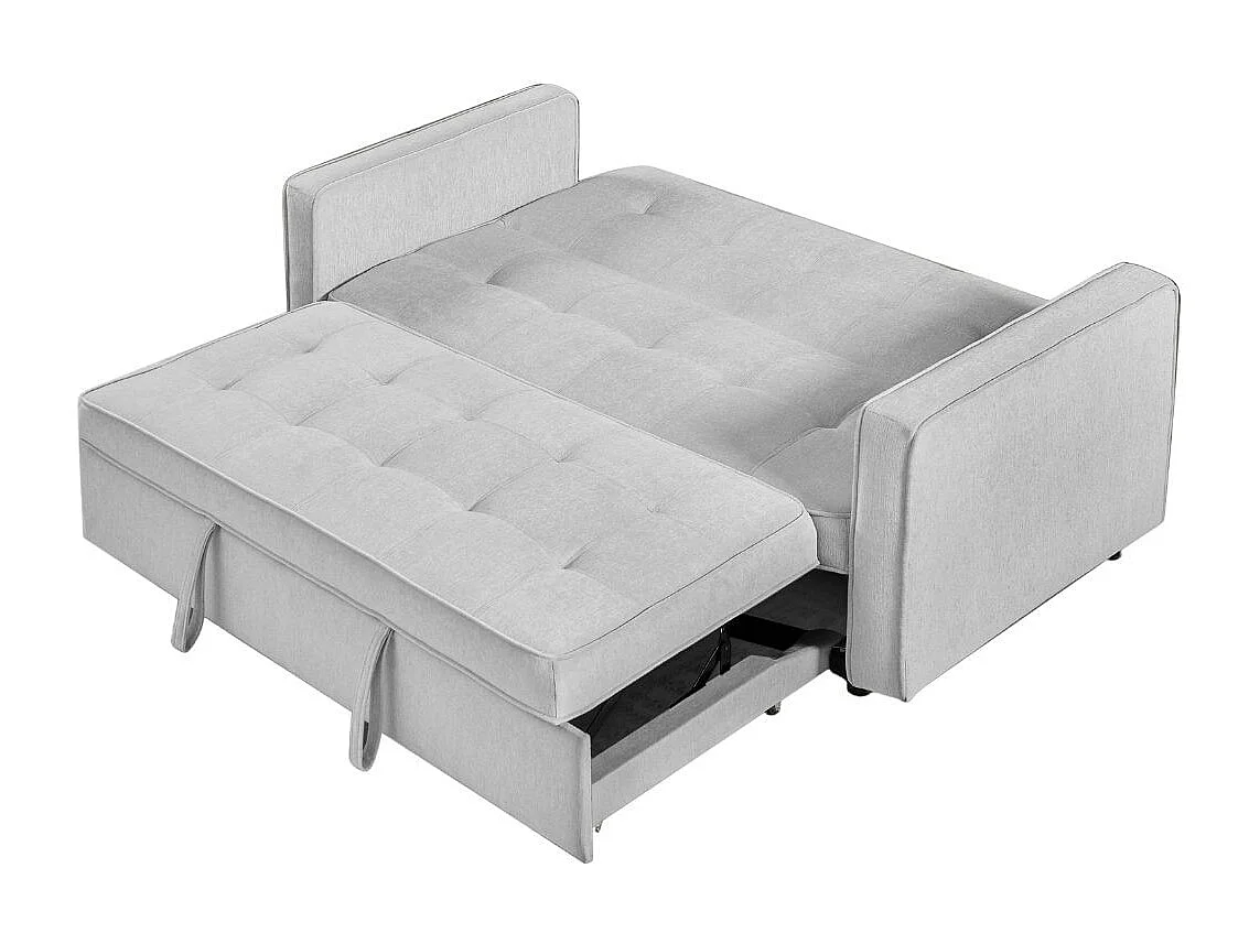 Sofá cama Izan Deluxe sistema clic clac gris 93x167x88 cm