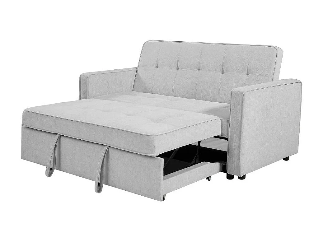 Sofá cama Izan Deluxe sistema clic clac gris 93x167x88 cm