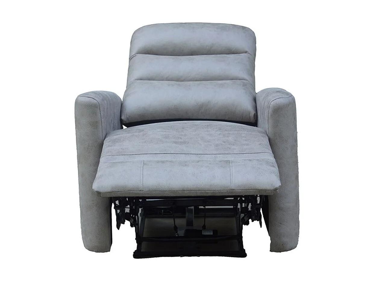 Sillón relax Cancún reclinable eléctrico cemento 103x78x93 cm