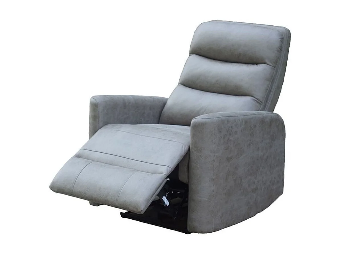 Sillón relax Cancún reclinable eléctrico cemento 103x78x93 cm