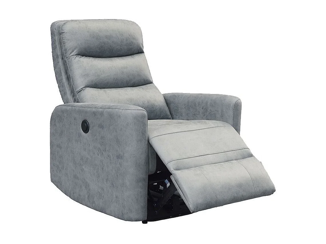 Sillón relax Cancún reclinable eléctrico cemento 103x78x93 cm