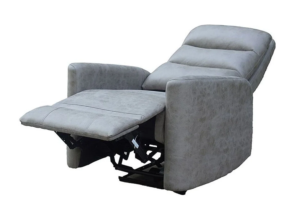 Sillón relax Cancún reclinable eléctrico cemento 103x78x93 cm