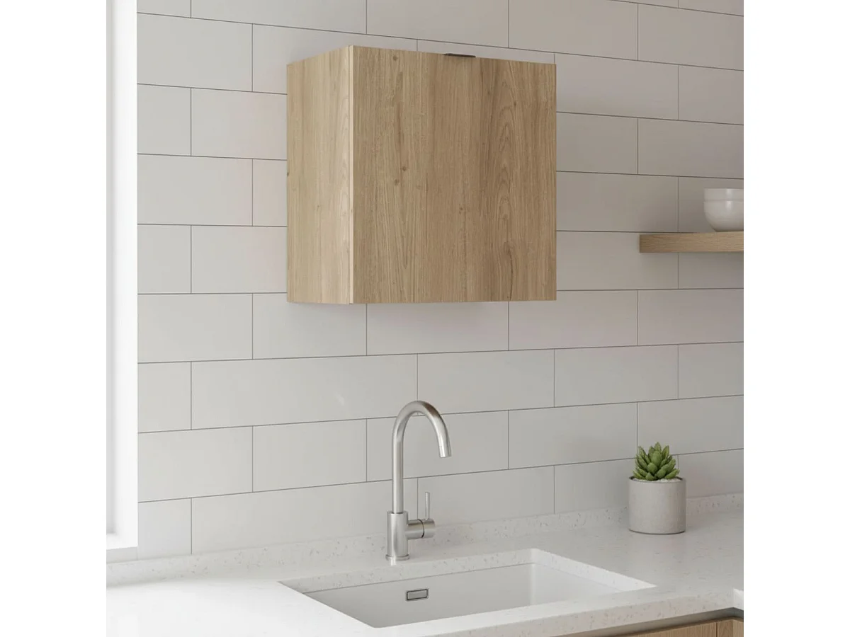 Armario Italia puerta + 1 estante marrón 55x55x33 cm