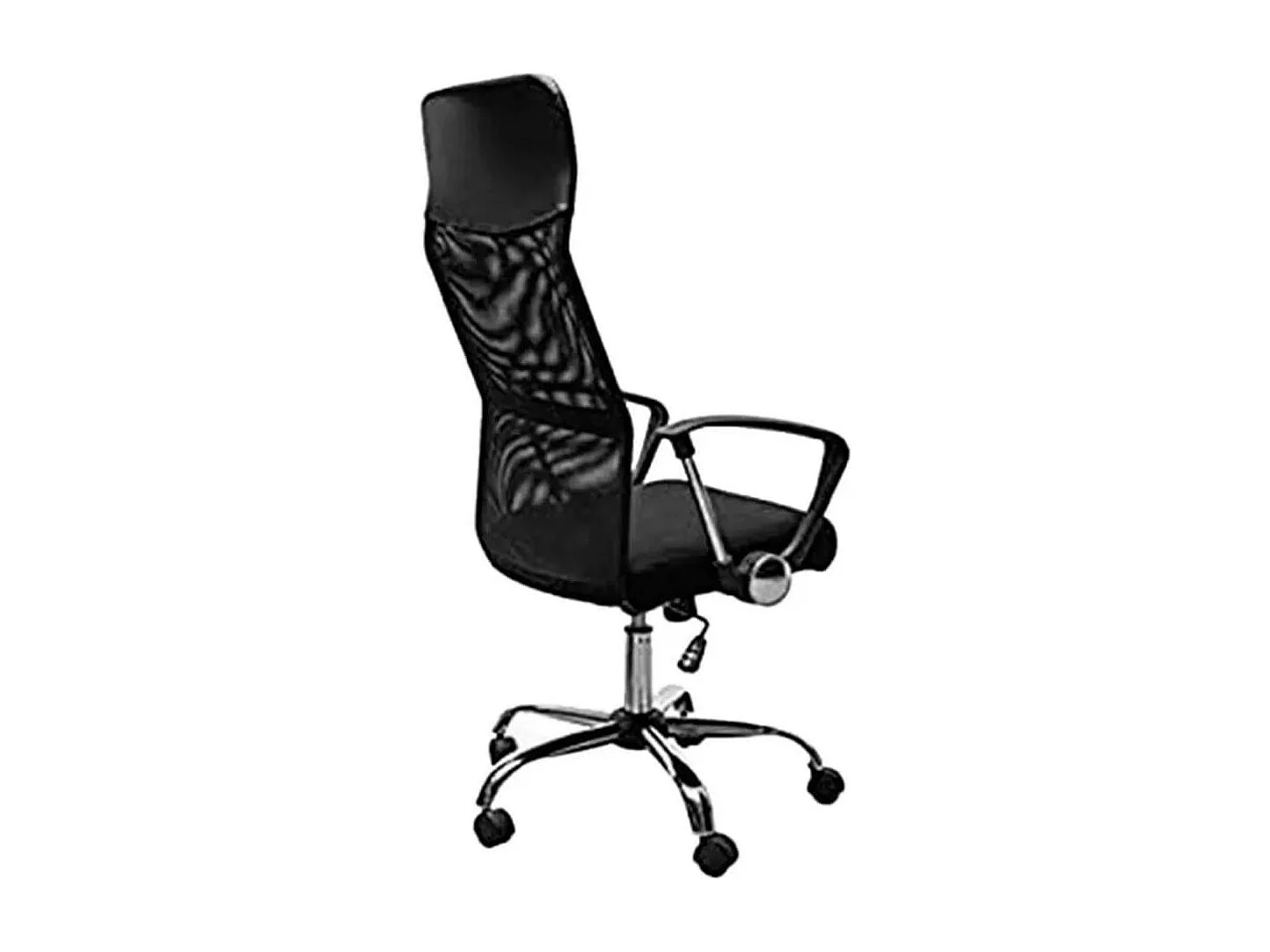 Silla de oficina Powerbasics Mesh respaldo reclinable negro 114-124x57x56 cm