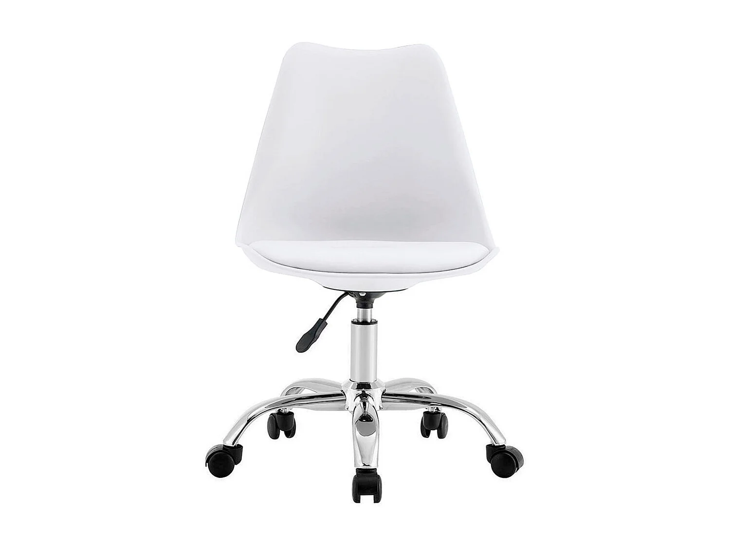 Silla de escritorio Enjoy 5 ruedas blanco mate 79/86,5x48x54 cm Adec