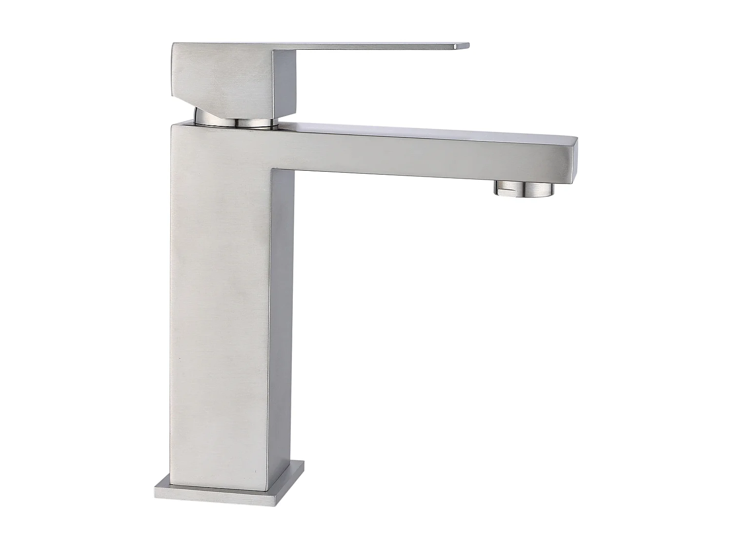 Meuble de salle de bain suspendu avec vasque à encastrer et robinet - Strié beige- 80 cm - PAVANI